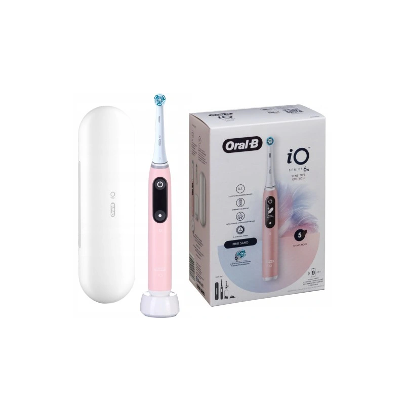 Oral-B iO 6 Series Pink Sand Szczoteczka Magnetyczna Różowa + ETUI