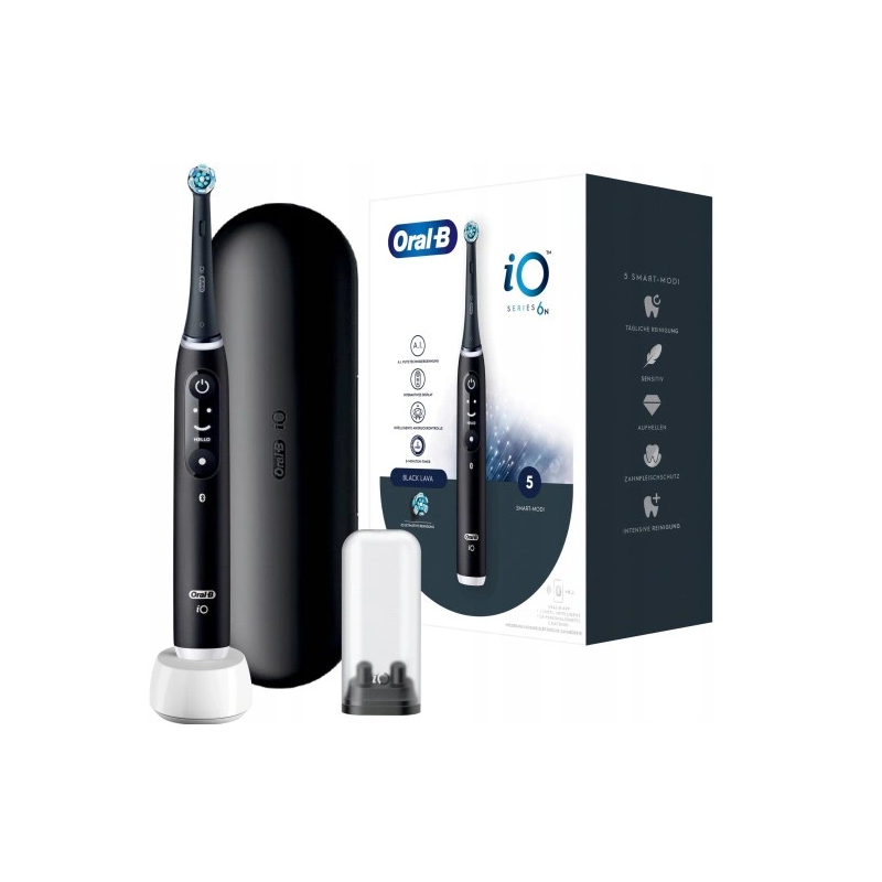 Oral-B iO Series 6 Black Lava Magnetyczna Szczoteczka elektryczna + ETUI