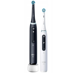 Oral-B iO Series 4 DUO Black-White 2 Szczoteczki magnetyczne zestaw + ETUI