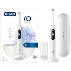 Oral-B iO 7 White Alabaster iO7 Szczoteczka magnetyczna + ETUI PODRÓŻNE