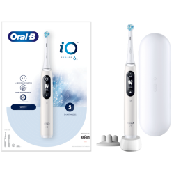 Oral-B iO Series 6 White iO6 Szczoteczka magnetyczna Biała + ETUI PODRÓŻNE