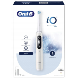 Oral-B iO Series 6 White iO6 Szczoteczka magnetyczna Biała + ETUI PODRÓŻNE