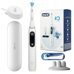 Oral-B iO Series 6 White iO6 Szczoteczka magnetyczna Biała + ETUI PODRÓŻNE