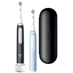 Oral-B iO 3 Duo Matt Black + Ice Blue iO3 Szczoteczki magnetyczne + ETUI