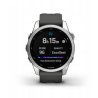 Zegarek Garmin Fenix 7S srebrny z grafitowym paskiem