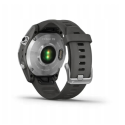 Zegarek Garmin Fenix 7S srebrny z grafitowym paskiem