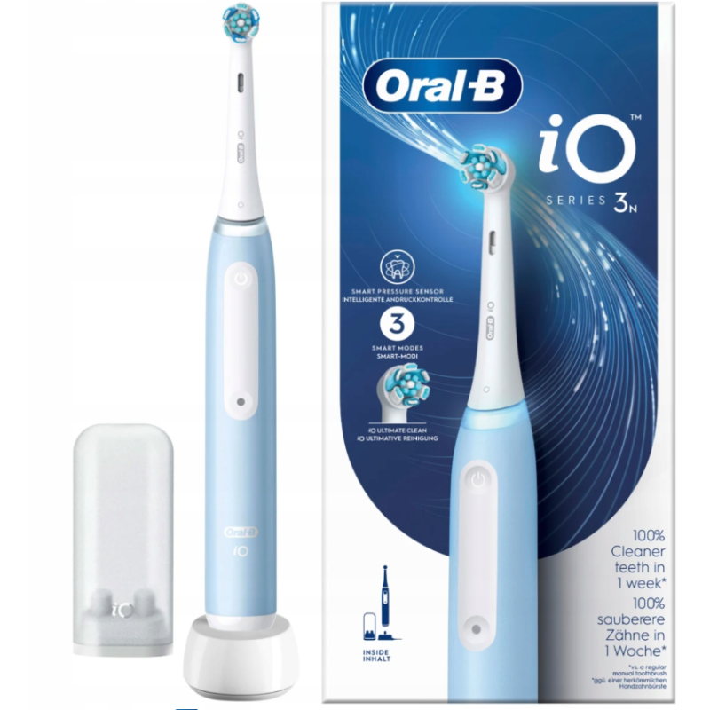 Oral-B iO Series 3n Ice Blue szczoteczka magnetyczna lodowy niebieski