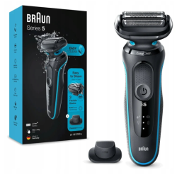 Braun Series 5 51-M1200s Golarka foliowa Przycinarka Czarny Niebieski