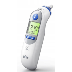 Braun IRT 6525 Thermoscan 7+ Termometr do ucha + 21 kapturków + nakładka ochronna