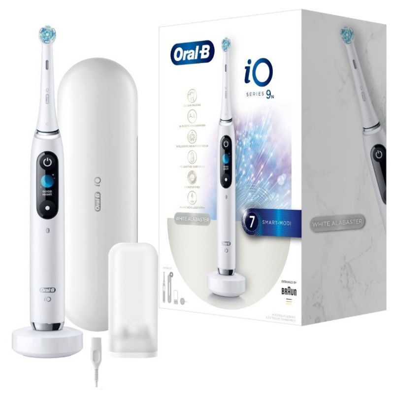 Oral-B iO Series 9N White Alabaster Szczoteczka + etui ładujące +2 końcówki